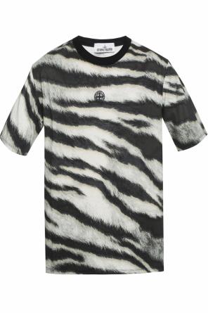 T-shirt with a zebra motif, zdjęcie 1 T-shirt with a zebra motif od Stone Island